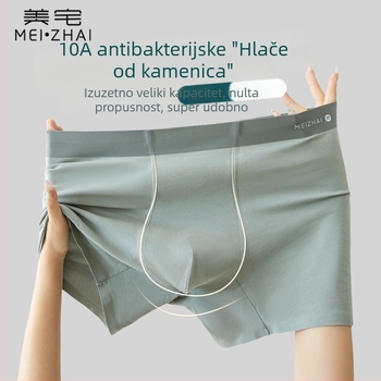 Antibakterijske muške gaćice s ekstraktom kamenice, 50 pari pamukih bokserica, velika veličina