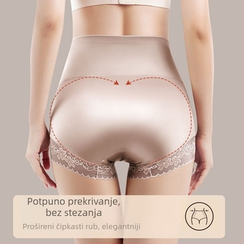 Ženske gaćice visokog struka za oblikovanje tijela, kontrolu trbuha i podizanje stražnjice, čipkasti pojas