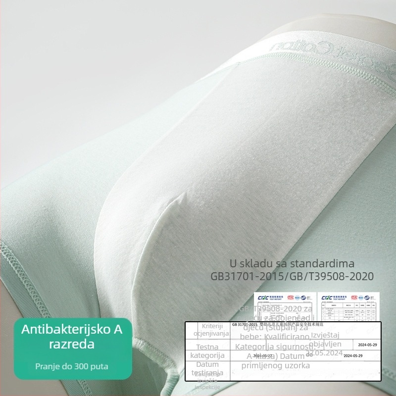 Muške pamučne bokserice, prozračne i antibakterijske, 100% pamuk, srednji pojas, jednobojne