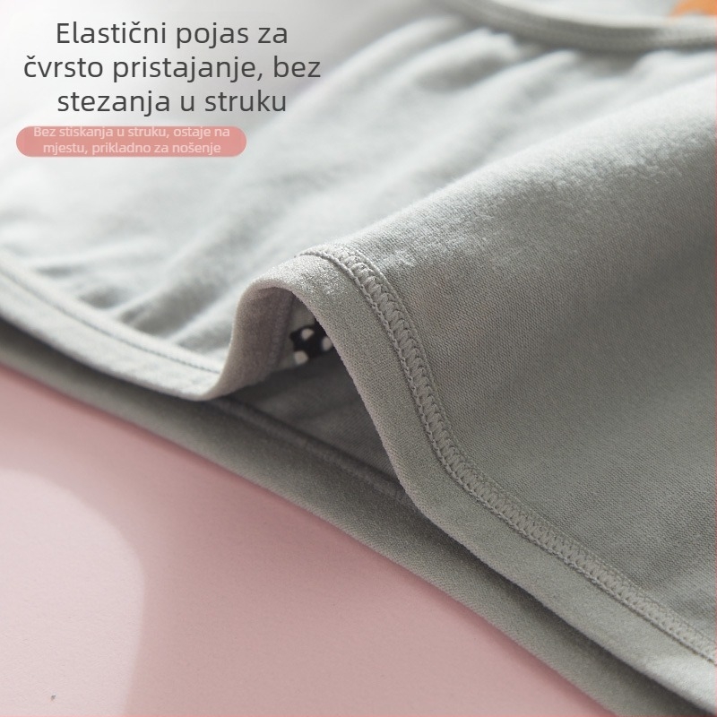 Ženske menstrualne gaćice s zaštitom od curenja, srednji pojas, uzorak životinja, 95% pamuk