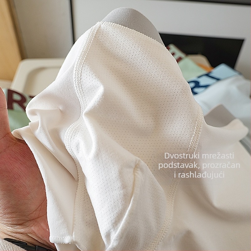 Muške široke pamučne bokserice, prozračne i udobne, plus veličina, sportski stil