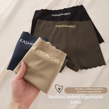 Ženske boxerice 2-u-1 s antibakterijskim najlonom, pamukom, prozračne, srednji pojas, ljeto