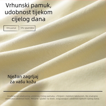 Muške bokserice od pamuka sa srednjim pojasom, antibakterijske, prozračne i upijaju znoj