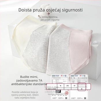 Ženske pamukaste gaćice za menstrualni period, zaštita od curenja, antibakterijske