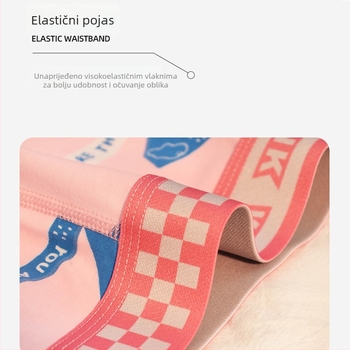 Muške bokserice, prozračan pamučni pleteni materijal, srednji pojas, životinjski uzorak, 95-100% pamuka