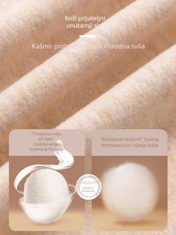 All-in-one termalne hlače od Derong materijala, debeli flis unutrašnjost, visoka elastičnost, duljina devet bodova, jednobojni uzorak