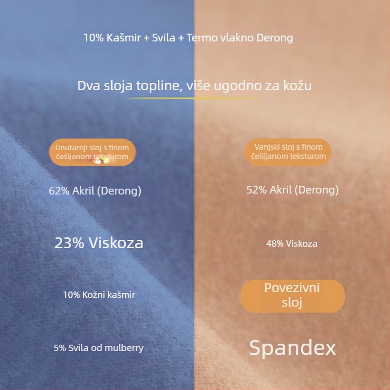 Termalna vesta De Velvet, V-izrez, Akril vlakna 50-70%, Ultra debela 301-350 g/m2, Zadržava toplinu