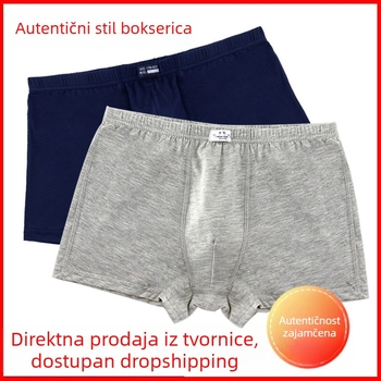 Muške boxerice od modalnog materijala, bez šavova, prozračne, upijaju znoj, srednji pojas, jednobojne