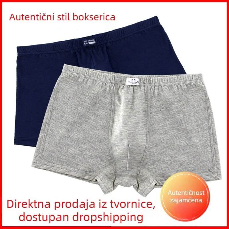 Muške boxerice od modalnog materijala, bez šavova, prozračne, upijaju znoj, srednji pojas, jednobojne