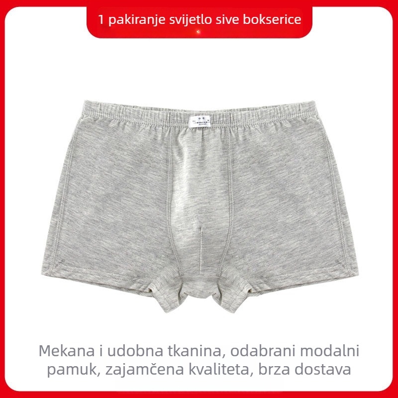 Muške boxerice od modalnog materijala, bez šavova, prozračne, upijaju znoj, srednji pojas, jednobojne
