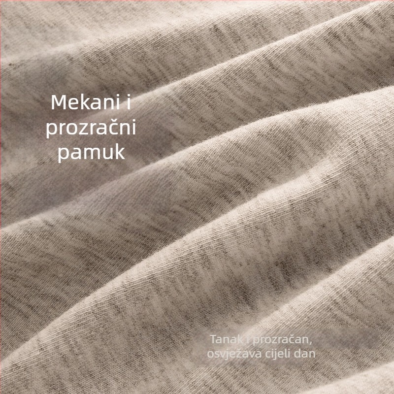 Ženske bokserice od pamuka, antibakterijske, 10A, srednja visina pojasa, proširena prepona, prozračne ljetne donje rublje