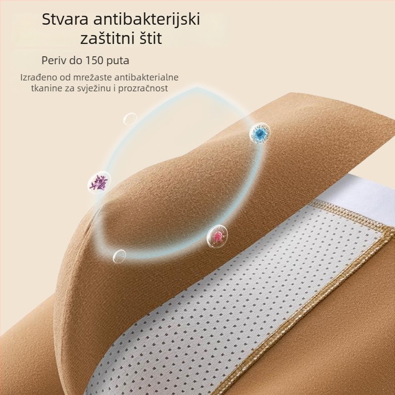Muške pamučne bokserice, udobne i prozračne, antibakterijska unutarnja podstava; srednje visoki struk; pleteni materijal; glavni materijal: 95–100% pamuk; podstava prepona: 90–95% poliester; uzorci: jednobojni, blokovi boja ili natpisi