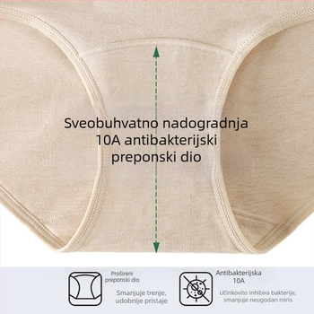 Ženske gaćice od konoplje, visoki pojas, prozračne, oblikovanje trbuha, antibakterijske, podizanje stražnjice