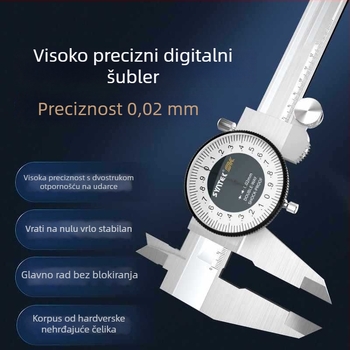 Štoper s cifrom, industrijske razine od nehrđajućeg čelika