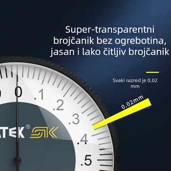 Štoper s cifrom, industrijske razine od nehrđajućeg čelika