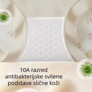 Lyocell visoki pojas, jacquard križna traka, čipka, podizanje bokova i zatezanje trbuha, ženske bokserice, antibakterijski predeo prepona, bez šavova
