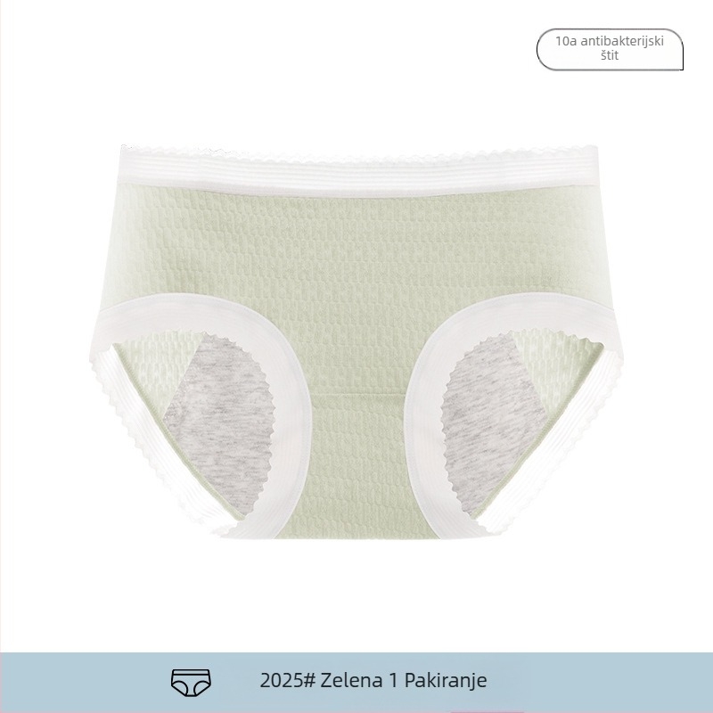 Pamukaste gaćice za menstruaciju – prozračne, jacquard tkanine, niski struk, zaštita od curenja.