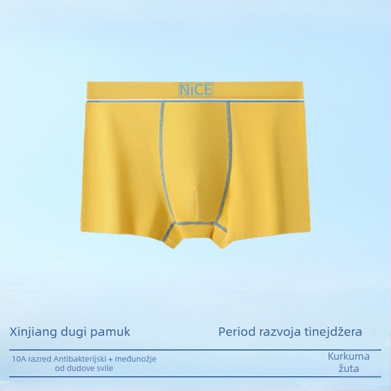 Boxeri za tinejdžerske dječake, od 100% pamuka, antibakterijski, prozračni