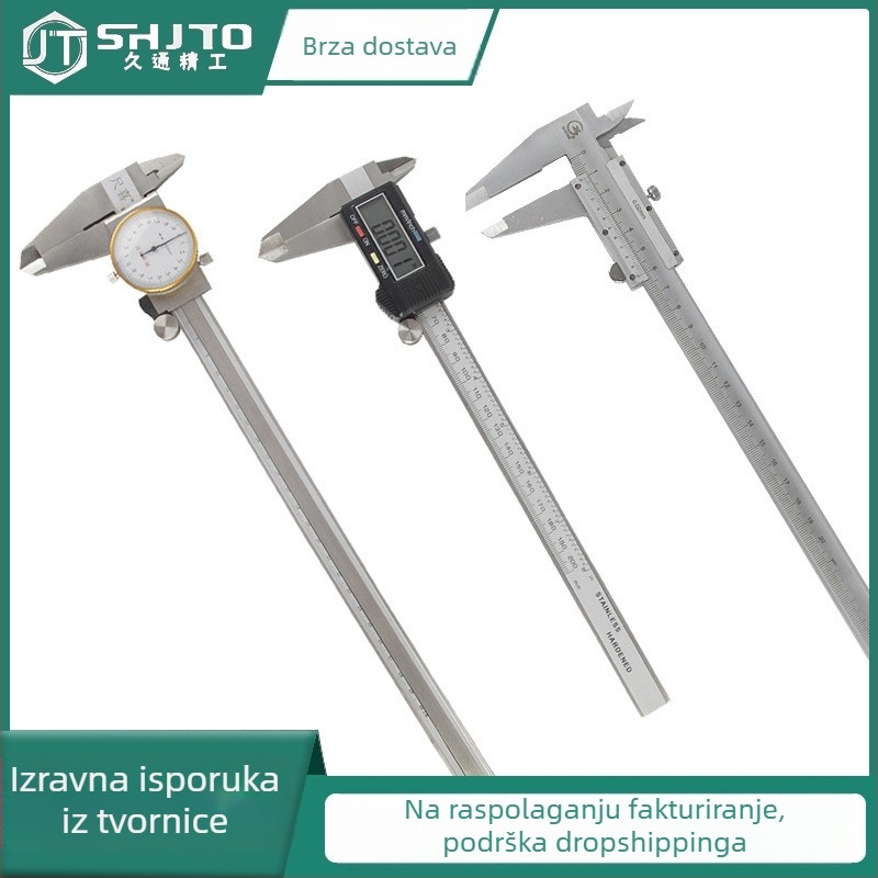 Jiutong Tools Digitalni Vernier kaliper s LCD zaslonom, raspon 0-150/200/300 mm