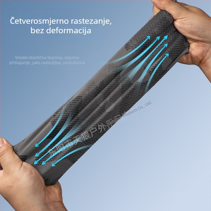 Rukav za podlakticu s prugastim uzorkom, UV zaštita, unisex, hladan materijal ledenog svile, za biciklizam i ribolov