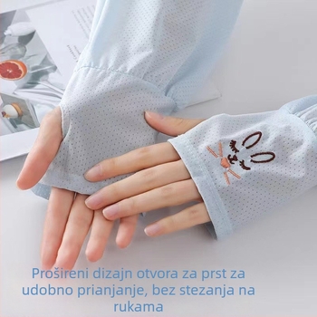 Rukavi za zaštitu od sunca za žene, Ice Silk, ljeto, tanki i prozračni, UV zaštita, model Yan 280, proljeće 2025