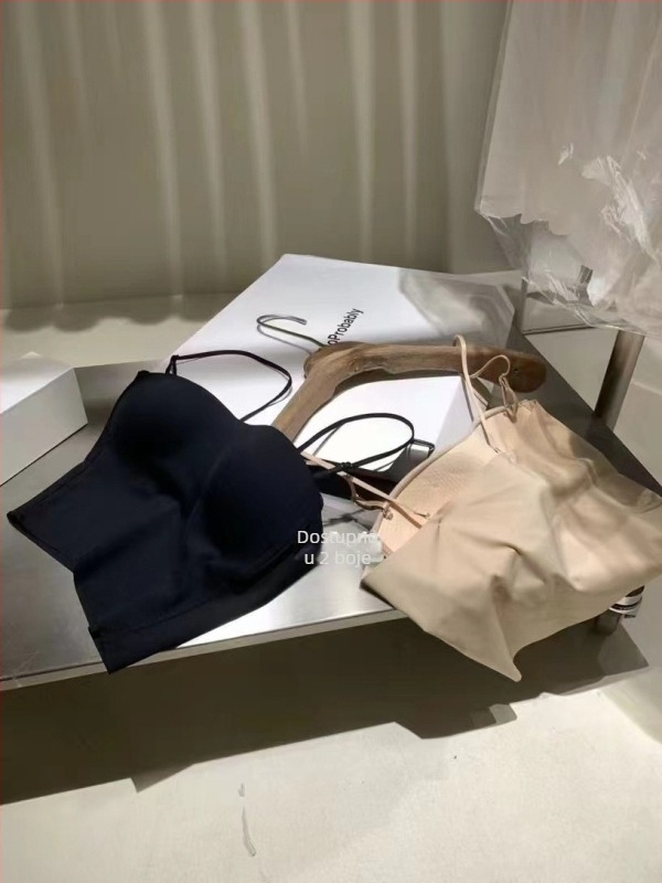 Metwo konvertibilna grudnjaka s odvojivim dvostrukim trakama, puna čašica, tan kalup, vest stil, najlon