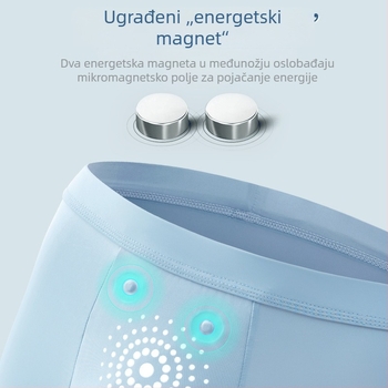 Muške bokserice od Ice Silk s grafenom, antibakterijske, srednja visina, tanki kroj, velika veličina