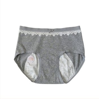 Pamuk žene gaćice za menstruaciju, prozračne i antibakterijske, Jacquard tkanina, srednja talija, podstava od viskoze