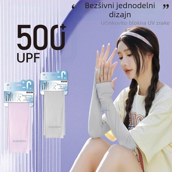 Crown Glory Ženski rukav za vožnju s UV zaštitom, Ice Silk, Anti-Snag, Nylon 81–95%, proljeće 2025