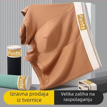 Muške prozračne poliester boxerice, srednji pojas, pleteni materijal, glavni materijal 90–95% poliester, podstava prepona 90–95% poliester, jednobojni uz natpis