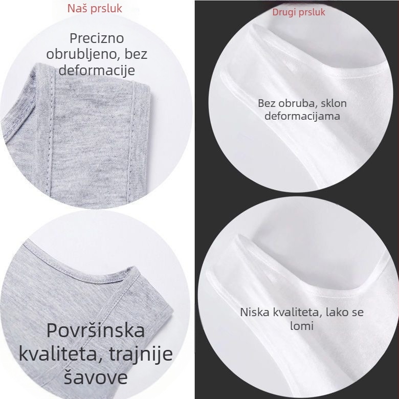 Muška pamukasta sportska vesta bez rukava – brzo sušenje, odvodi znoj, 90–95% pamuka, okrugli izrez, ljetna gustoća 181–200 g/m²