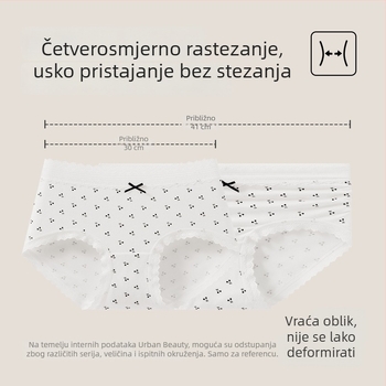 Žensko donje rublje za plus veličinu, cvjetno-pastoralnog stila, antibakterijska pamukasta podstava u području prepona, modalne gaćice