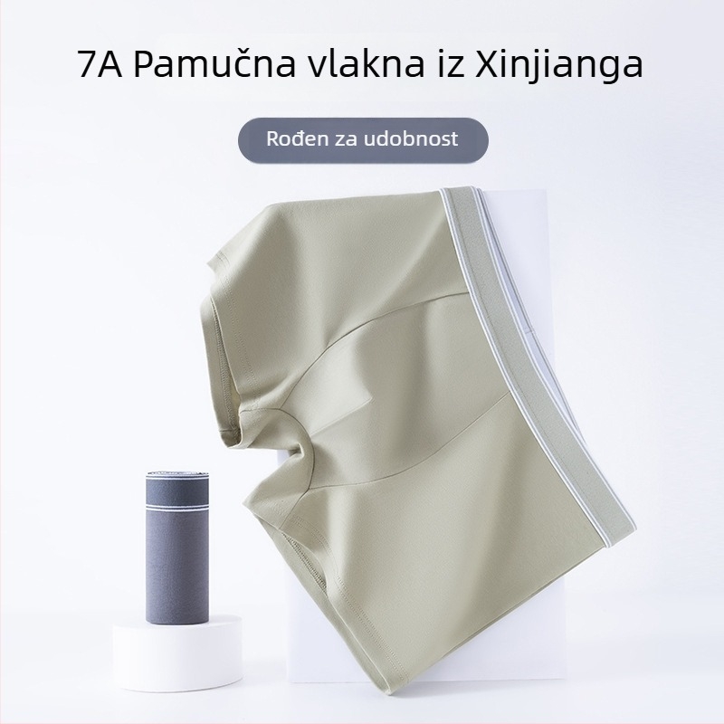 Muške pamucne bokserice, srednja pojas, 40-count pamuk, ravno tkanje, prozračne i udobne