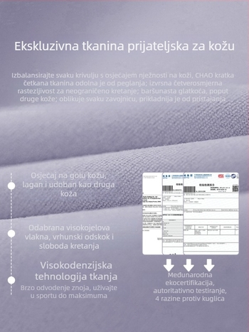 Yoga grudnjak s 3/4 košarica, oblikovane košarice, fiksne dvostruke naramenice, glavni materijal najlon 81%, podstava spandeks 19%