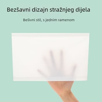 Tanačni grudnjak bez ramena s anti-kliznim učinkom i jedinstvenim wrap dizajnom, najlon, ultra tanke oblikovane čašice