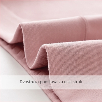 Ženske pamučne gaćice s visokim strukom, oblikovanje abdomena i podizanje stražnjice, prozračnost, brzo sušenje, antibakterijsko