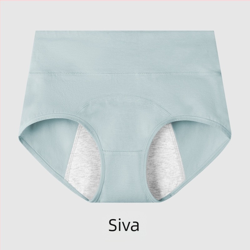 Menstrualne gaćice, visokog struka, prozračna pamučna tkanina, pleteni dizajn, srednji struk, podstava u preponama 100% pamuk