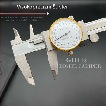 Šubler s cifrom prikaznikom — visoka preciznost, cijeli metal, nehrđajući čelik, digitalni prikaz, otpornost na udarce
