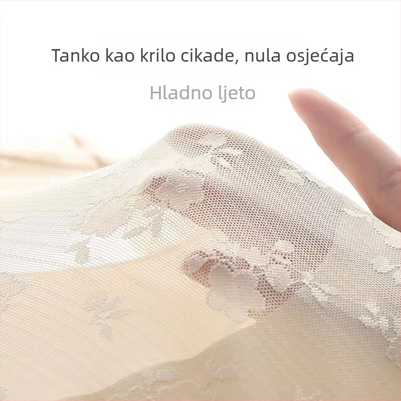 Visoko struka čipkaste oblikujuće gaćice za oblikovanje trbuha, s podizanjem bokova, prozračne, antibakterijske, podstava od svile Mulberry