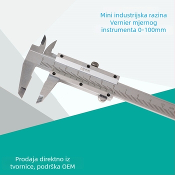 Vernier kaliper, industrijske klase, mehanički, raspon 0-100 mm