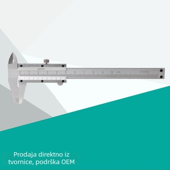 Vernier kaliper, industrijske klase, mehanički, raspon 0-100 mm