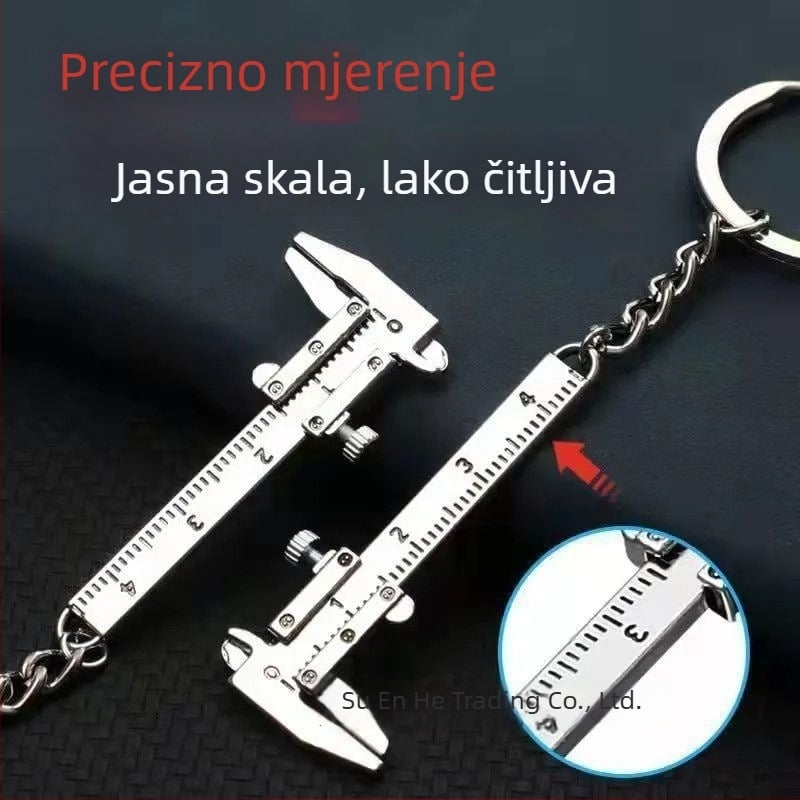 Prijenosni Vernier kalibar uz privjesak – mini džepni mjerni alat visoke preciznosti