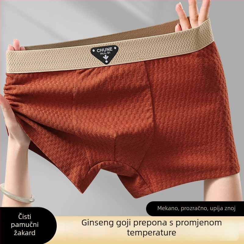 Nove muške pamukaste bokserice, prozračne i udobne, sportski stil, u poklon kutiji
