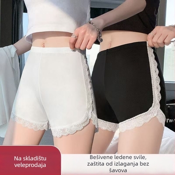 Ženske sigurnosne šortse od Ice Silk, srednji struk, bezšivne, podstava Ice Silk
