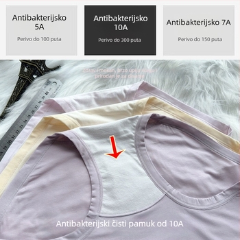 Ženske gaćice od modalnog materijala, antibakterijske i prozračne, podstava od pamuka 100%, srednja visina struka, produženje prepona 18 cm