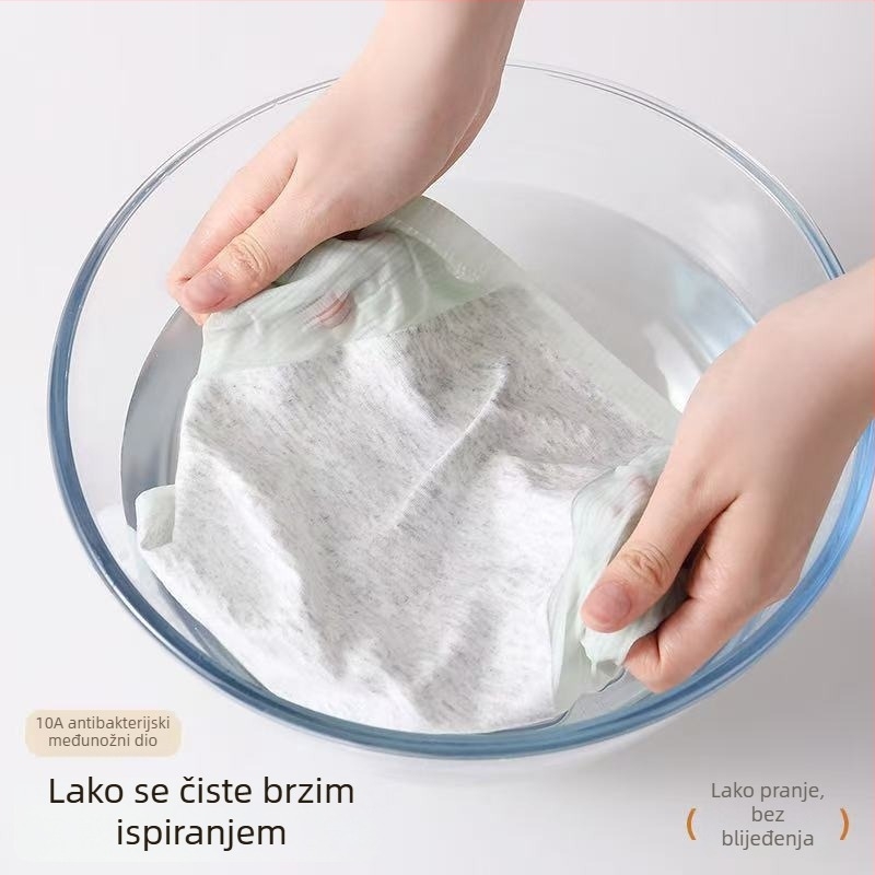 Ženske ljetne tanke menstrualne gaćice s antibakterijskom zaštitom protiv curenja, šire i duže