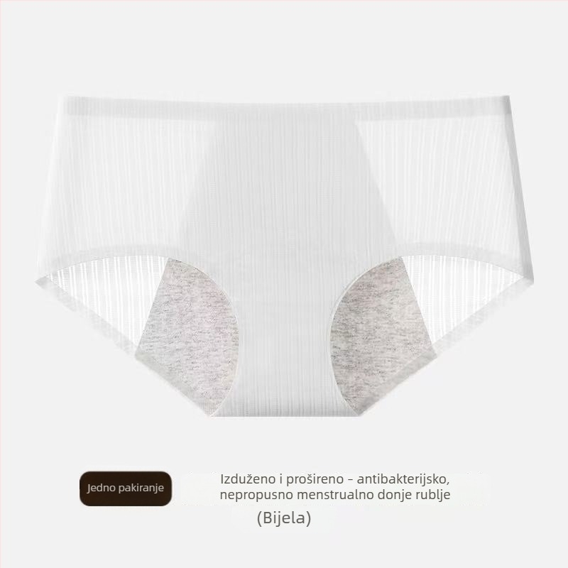 Ženske ljetne tanke menstrualne gaćice s antibakterijskom zaštitom protiv curenja, šire i duže