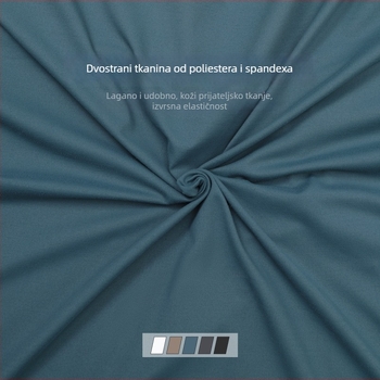 Unisex bez rukava sportska majica – prozračna tkanina koja odvodi znoj; 88% poliester, 12% spandex; pogodna za proljeće, ljeto i jesen; za trčanje, fitness i biciklizam