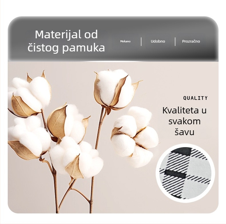 Muške Arlo bokserice od 100% pamuka, visoki pojas, slobodan kroj, lagane za spavanje i kućnu upotrebu, plus veličine