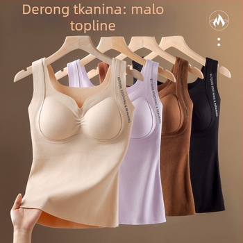 Ženski bazni sloj majica, flis podstava, debeli akril, dvostruki sloj, V-izrez